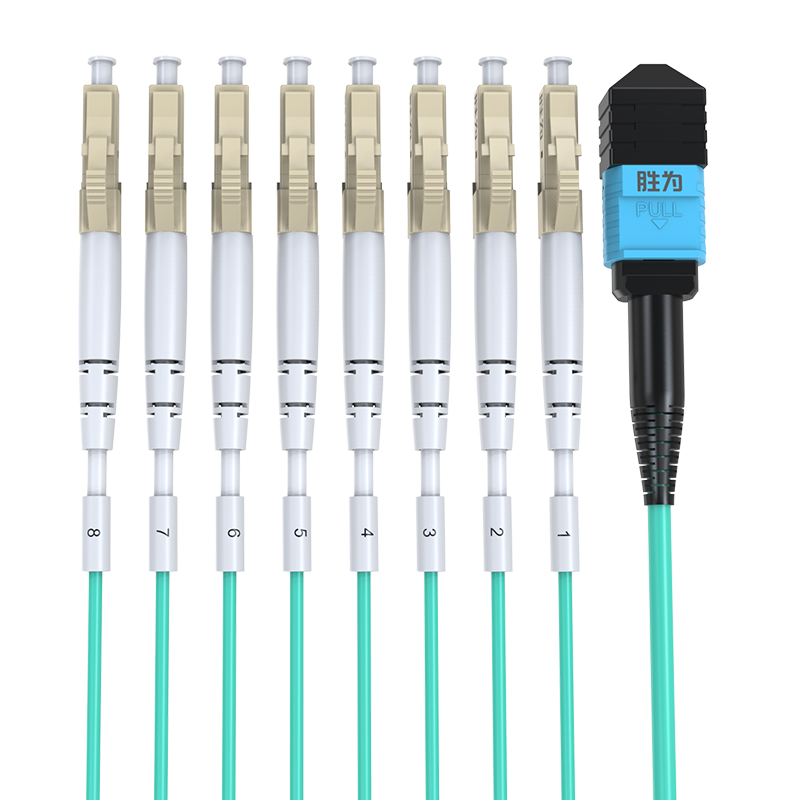 Fiber jumper MPO-LC8 core 3m multi-mode OM4 10 Gigabit network cable 40G Optical module bundle optical fiber FMPL-8003