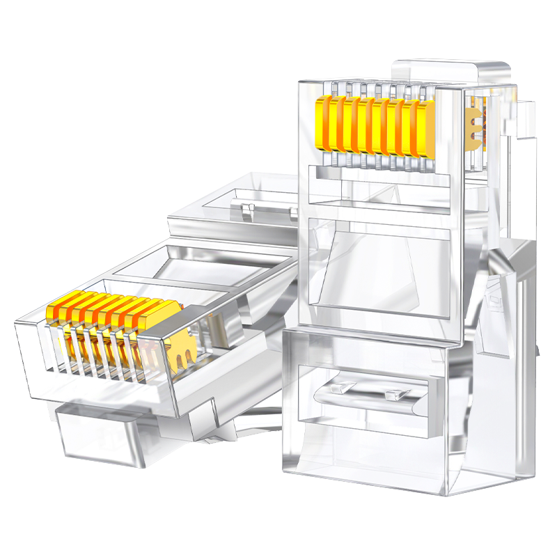 Crj5100f super class 5 network cable crystal head engineering network connector RJ45 computer network connector 100/box