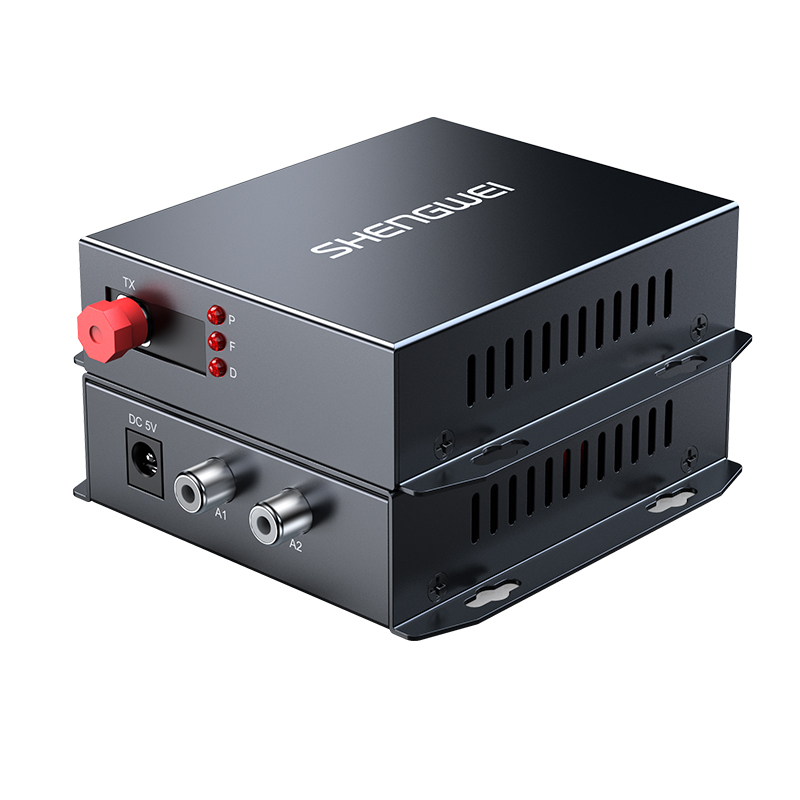 DGDJ02A0 audio optical transceiver 2-way unidirectional FC interface broadcasting engineering grade fiber optic transceiver converter Lotus head audio to fiber optic extender