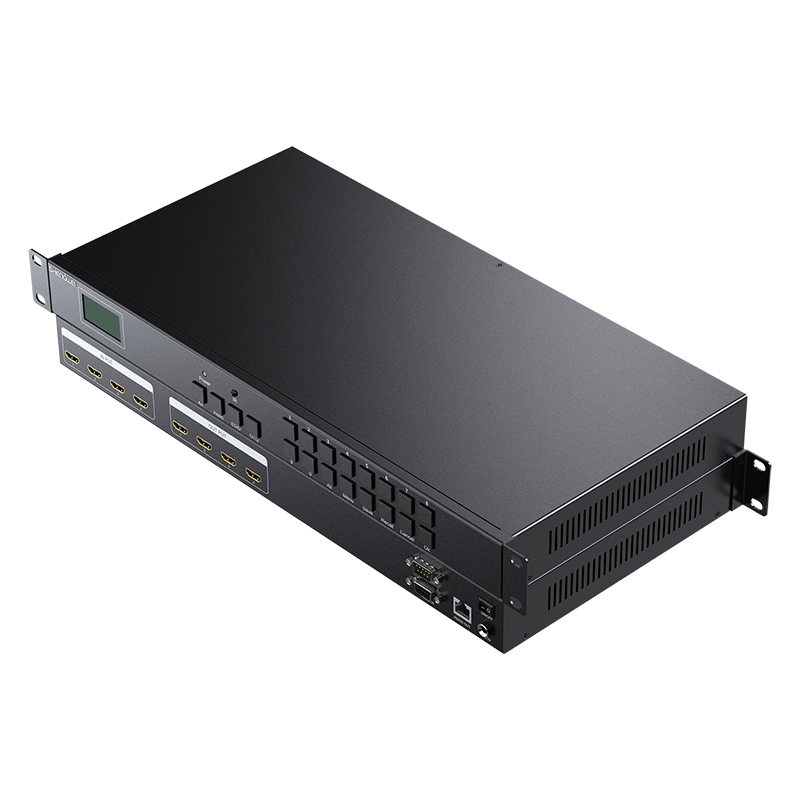 DHD10404 HDMI矩陣切換器4進4出 1080P音視頻同步高清會議矩陣切換器 拼接屏控制器 機架式
