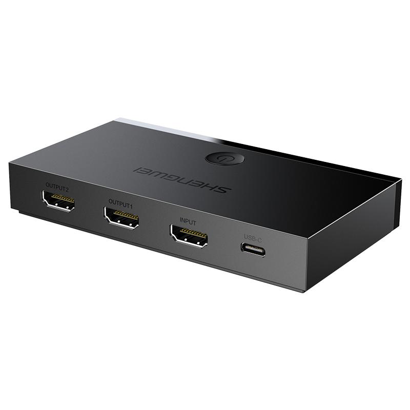 DHD2102G HDMI2.0分配器一進二出1進2出 4K60Hz高清視頻分屏器一分二 筆記本電腦顯示器投影儀