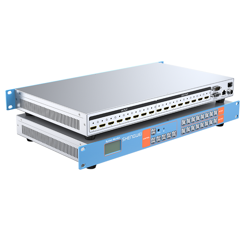 DHD0808K HDMI矩陣切換器8進8出 4K/30Hz高清音視頻同步會議矩陣拼接屏控制器