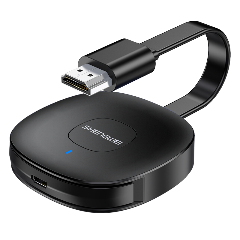 DHD0010G 手機無線投屏器 5G+2.4雙頻傳輸協議音視頻同屏器 支持蘋果華為手機電腦接電視顯示器投影儀