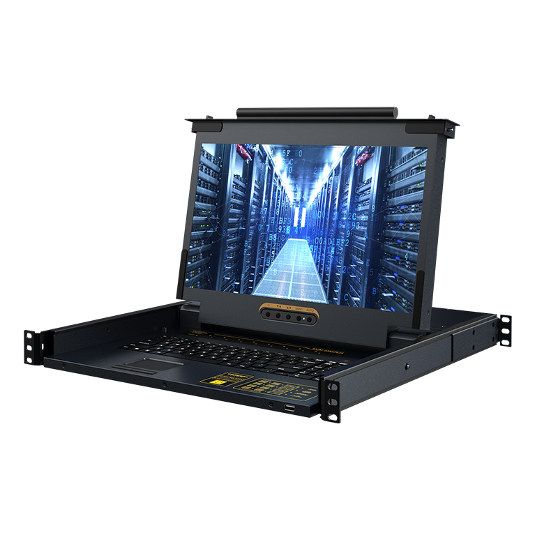 KS-2708LH KVM切換器8口 17.3英寸高清寬屏LCD顯示器配HDMI線 電腦轉換器 8進1出機架式